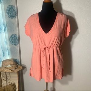 JJill cute summertime blouse shirt top, all natural fabric.